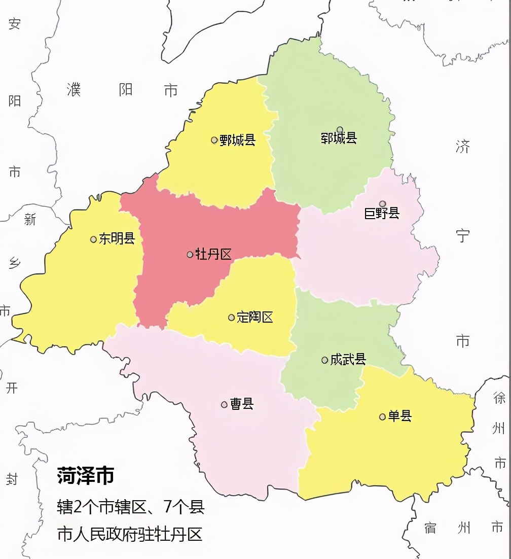 曹县最新地图全面概览